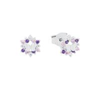 Prinzessin Lillifee pendientes de plata de ley 925 para niñas, con circonita sintética, 0,7 cm, plata, mariposa, en caja de regalo, 9245598