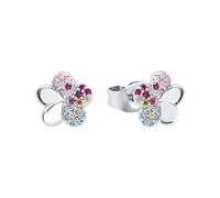 Prinzessin Lillifee pendientes de plata de ley 925 para niñas, con circonita sintética, 0,8 cm, multicolor, flor, en caja de regalo, 2027898