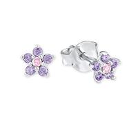 Prinzessin Lillifee pendientes de plata de ley 925 para niñas, con circonita sintética, en caja de regalo, 2021108