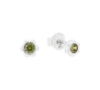 Prinzessin Lillifee Pendientes de plata de ley 925 para niñas con circonitas sintéticas, 0,4 cm, plata de enero, vienen en caja de regalo 2038730, onesize, Plata esterlina, Circonia cúbica