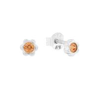 Prinzessin Lillifee Pendientes de plata de ley 925 para niñas con circonitas sintéticas, 0,4 cm, plata de enero, vienen en caja de regalo 2038730, onesize, Plata esterlina, Circonia cúbica