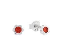 Prinzessin Lillifee Pendientes de plata de ley 925 para niñas con circonitas sintéticas, 0,4 cm, plata de enero, vienen en caja de regalo 2038730, onesize, Plata esterlina, Circonia cúbica
