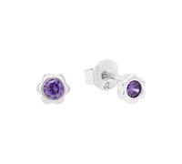 Prinzessin Lillifee Pendientes de plata de ley 925 para niñas con circonitas sintéticas, 0,4 cm, plata de enero, vienen en caja de regalo 2038730, onesize, Plata esterlina, Circonia cúbica