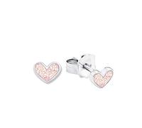 Prinzessin Lillifee Pendientes de plata de ley 925 para niñas, con forma de corazón, en caja de regalo