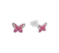 Prinzessin Lillifee pendientes de plata de ley 925 para niñas, con Preciosa, 0,5 cm, plata, mariposa, en caja de regalo, 2034006