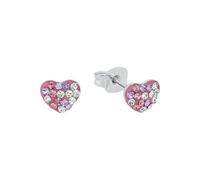 Prinzessin Lillifee pendientes de plata de ley 925 para niñas, con Preciosa, 0,6 cm, plata, corazón, en caja de regalo, 2013168