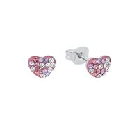 Prinzessin Lillifee pendientes de plata de ley 925 para niñas, con Preciosa, 0,6 cm, plata, corazón, en caja de regalo, 2013168