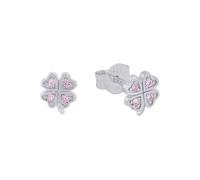 Prinzessin Lillifee Pendientes Infantil Plata Esterlina, Zirconia Rosa