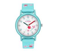Prinzessin Lillifee reloj de pulsera niñas reloj de cuarzo analógico, con correa textil, turquesa, 3 bar resistente al agua, viene en caja de regalo reloj, 2031757