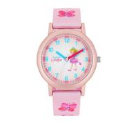 Prinzessin Lillifee Reloj de Pulsera para niñas, analógico, de Cuarzo, con Correa Textil, Resistente al Agua hasta 3 Bares, se Entrega en Caja de Regalo.