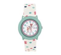 Prinzessin Lillifee Reloj de Pulsera para niñas, analógico, de Cuarzo, con Correa Textil, Resistente al Agua hasta 3 Bares, se Entrega en Caja de Regalo.