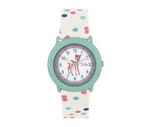 Prinzessin Lillifee Reloj de Pulsera para niñas, analógico, de Cuarzo, con Correa Textil, Resistente al Agua hasta 3 Bares, se Entrega en Caja de Regalo.