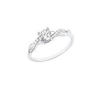 Prinzessin Lillifee s.Oliver Anillo para mujer, plata de ley 925, circonitas, joyería para mujer, viene en caja de regalo de joyería