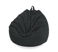PRIOKNIKO Asientos Puff Asientos Puff Bolsa De Frijol Silla Cubierta Perezoso Sofá Cubierta Silla Chaise Longue Asiento Bolsa De Frijol Sofá Tatami Estera Sin Forro 80Cm X 90Cm Negro (Sin Relleno)