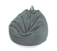 PRIOKNIKO Asientos Puff Asientos Puff Bolsa De Frijol Silla Cubierta Perezoso Sofá Cubierta Silla Chaise Longue Asiento Bolsa De Frijol Sofá Tatami Estera Sin Forro 90Cm X 110Cm Gris (Sin Relleno)