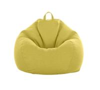 PRIOKNIKO Bean Bag Bean Bag Cubierta del Sofá Perezoso Bolsa De Frijol Cubierta De Tela Tatami Estera Bolsa De Frijol Sofá Chaqueta Sin Forro L:90Cm * 110Cm Verde (Sin Relleno)
