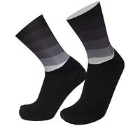 PRIOKNIKO Calcetines De Compresión Para Hombre Antideslizante Silicona Aero Blanco Ciclismo Deportes Para Correr, B-Negro, Talla Única 39-45