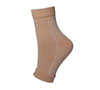 PRIOKNIKO Calcetines deportivos de compresión para correr, calcetines de compresión transpirables, calcetines elásticos de tobillo con punta completamente expuesta, tono de piel 1,S