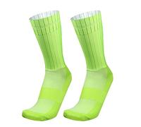 PRIOKNIKO Calcetines Para Hombre Calcetines De Compresión Para Hombre Antideslizante Silicona Aero White Ciclismo Deportes Calcetines Para Correr, Verde, Talla Única 39-45