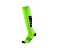 PRIOKNIKO Medias de presión deportivas para hombres y mujeres ciclismo stretch calcetines de compresión, verde, L