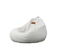 PRIOKNIKO Puf Asiento Puf Asiento Seda del Hielo Perezoso Sofá Bean Bag Tatami Mentira Sueño Fresco Solo Salón Balcón Silla Sin Forro 80 * 90Cm Blanco (Sin Relleno)