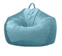 PRIOKNIKO Relleno para Puff Relleno para Puff Perezoso Sofá Bolsa De Frijol Cubierta De Tela Tatami Estera Corta Grapa Sofá Bolsa De Almacenamiento Sin Forro M:75X90Cm Azul (Sin Relleno)