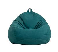 PRIOKNIKO Relleno Puff Relleno Puff Cubierta del Sofá Perezoso Bolsa De Frijol Cubierta De Tela Tatami Estera Bolsa De Frijol Sofá Chaqueta Sin Forro M:80Cm * 90Cm Verde Oscuro (Sin Relleno)