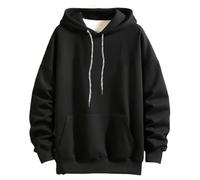 PRIOKNIKO Sudaderas Hombres con Capucha Plus Size Otoño Invierno Modelos Loose Casual Clothes 7Xl-15Xl Hoodies para Los Hombres (11Xl/Negro)