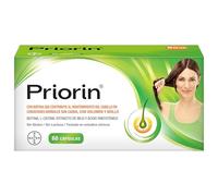 Priorin Cápsulas Complemento Alimenticio con Biotina, L-Cistina, Extracto de Mijo y Ácido Pantoténico, para Mantener un Cabello Sano, 60 Cápsulas
