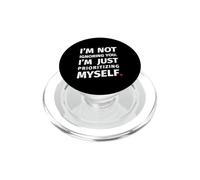 Priorizarme a mí Mismo Merchandising Divertido para él y PopSockets PopGrip para MagSafe