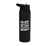 "Priorizarme a mí mismo" merchandising divertido para él y Stainless Steel Insulated Water Bottle