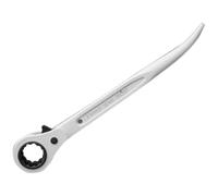 Priory 604 Corto Curvado Carraca Reversible Podger 19 x 21mm Blanco PRI604W