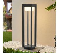 Prios, bolardo luminoso LED, 60 cm, antracita, metal, IP54