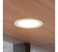 Prios foco empotrable LED Rida, blanco. Ø 23 cm, 30W, CCT, IP44