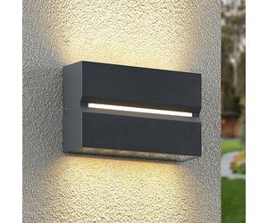 Prios Itarion Aplique para exterior LED, pantalla transparente