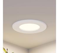 Prios Lámpara empotrable LED Cadance, blanca, 12 cm, juego de 2, CCT