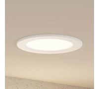 Prios Lámpara empotrable LED Cadance, blanca, 17 cm, CCT, IP44