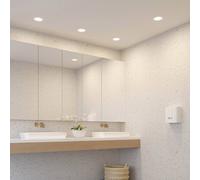 Prios lámpara empotrable LED Cadance, blanco, 17 cm, juego de 10, CCT