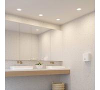 Prios lámpara empotrable LED Cadance, blanco, 17 cm, juego de 3, CCT