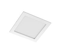 PRIOS LED Foco empotrado Helina (Moderno) en Gris hecho de Plástico e.o. para Cuarto baño (1 llama, foco, lámpara techo pared