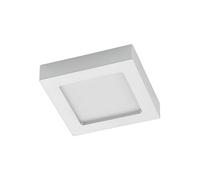 PRIOS LED Lámpara de techo Alette (Moderno) en Gris hecho Aluminio e.o. para Cuarto baño (1 llama, lámpara, plafón