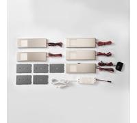 Prios Lorna Lámpara LED bajo mueble acero inoxidable 5 piezas