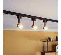 Prios Okko Sistema de riel monofásico 1 luz negro 3 luces