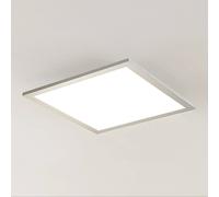 Prios panel LED Gelora, 40 cm, 4.000 K, color plata, aluminio