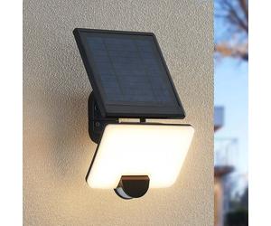 Prios Yahir foco de pared solar, sensor, negro