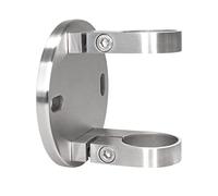 PRIOstahl Anclaje de pared de acero inoxidable V2A, soporte para postes, 42,4 mm, soporte para barandillas, soporte de pared, resistente a la corrosión, para exterior e interior