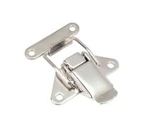 PRIOstahl Cierre de hebilla, cierre de palanca, cierre plegable, 1 cierre de 35 mm + 1 gancho de cierre de 14 mm, tensor para armario, puertas, cajas, acero inoxidable V2A