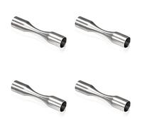 PRIOstahl Conector de varilla flexible, barra de llenado, soporte de travesaño flexible, 4 unidades de diámetro de 12 mm para varilla, barra transversal, barra redonda, tubo, barandilla para