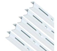 PRIOstahl Rieles de pared para soportes de estanterías - 5 x rieles | 1 fila | Longitud: 2000 mm | Color blanco | Soporte de pared para montaje flexible de sistemas de estanterías de acero