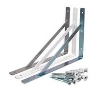 PRIOstahl - Soporte de carga pesada, soporte de estantería, soporte para escuadra, galvanizado